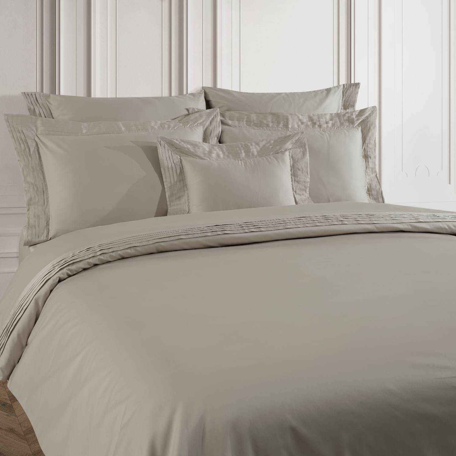 Afet Duvet Cover Set Stone