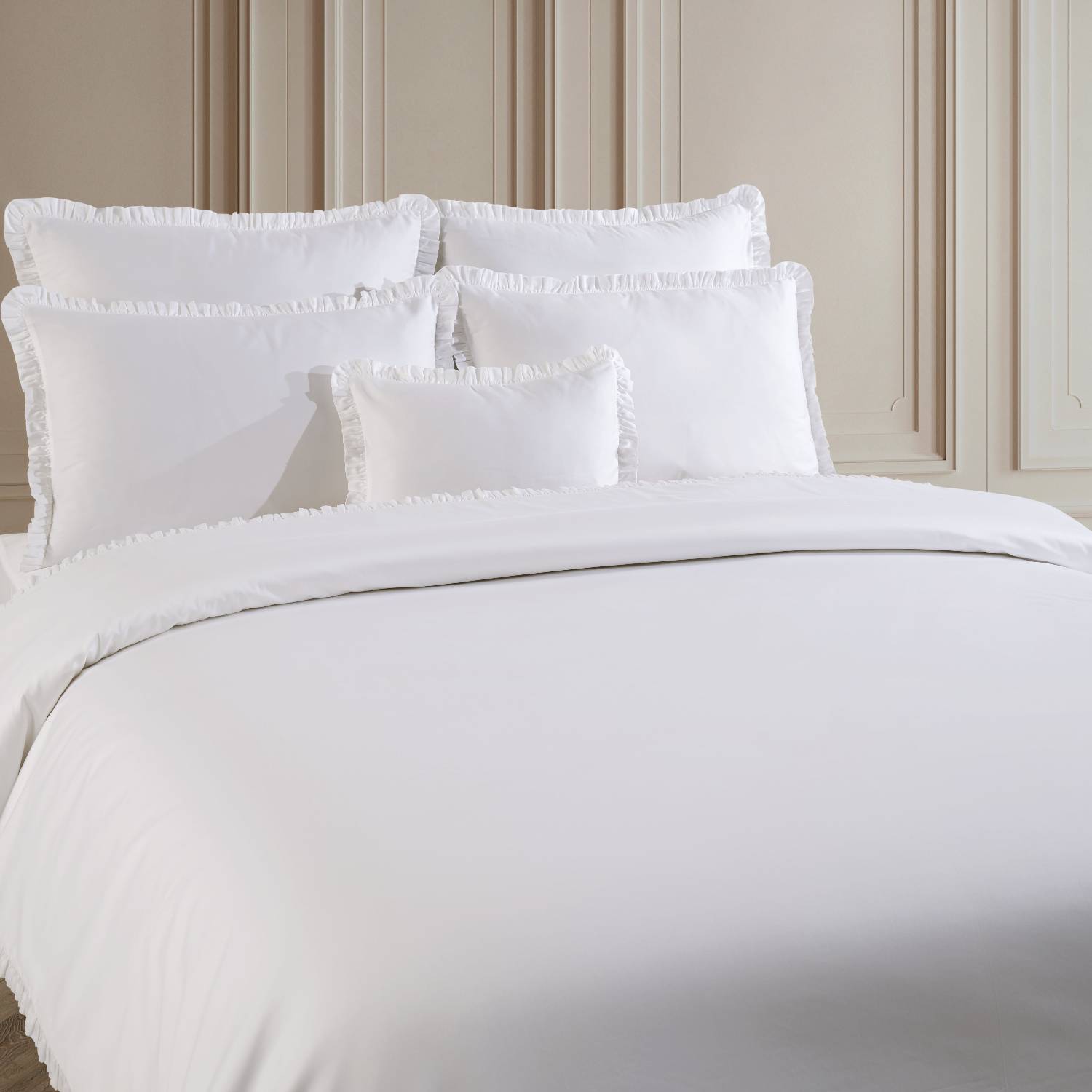 Halide Duvet Cover Set White
