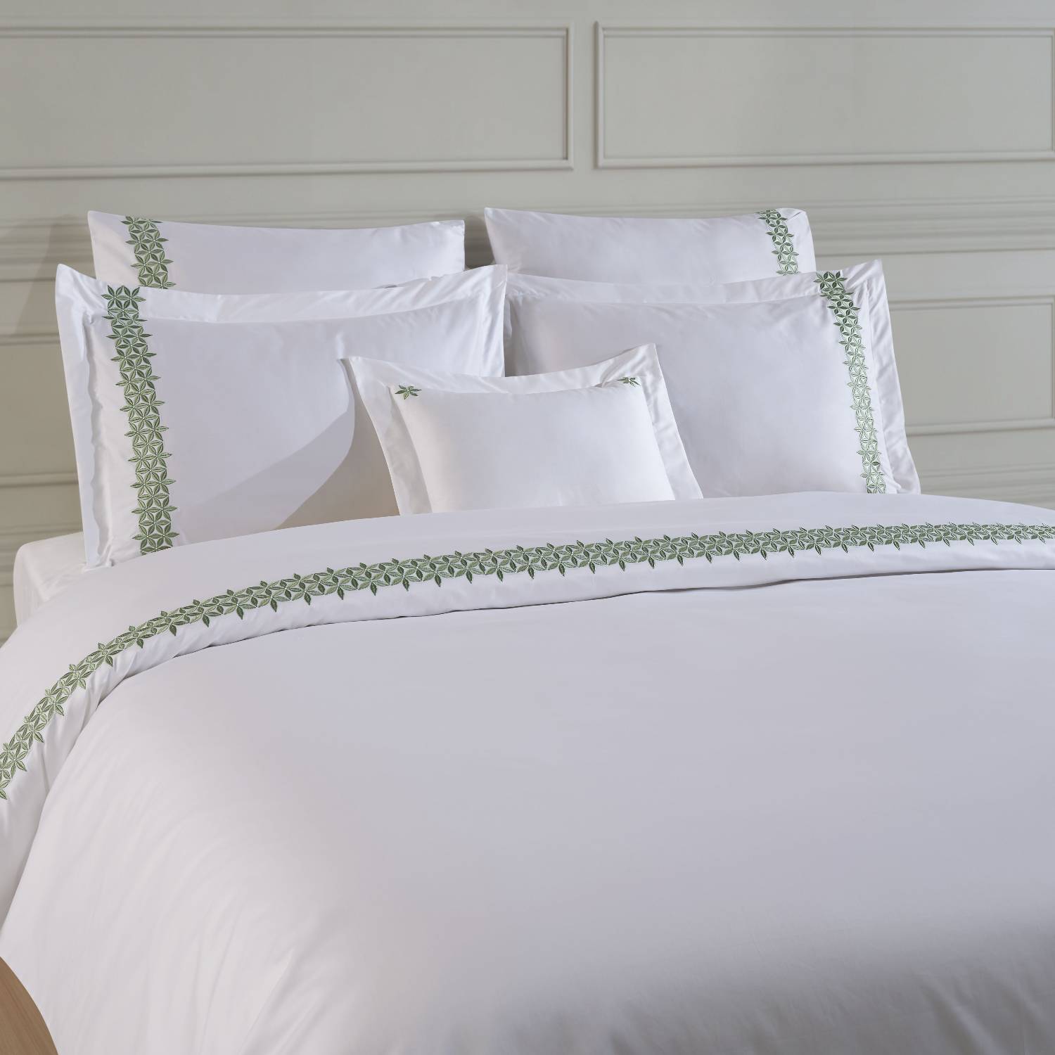Leyla Duvet Cover Set Celadon