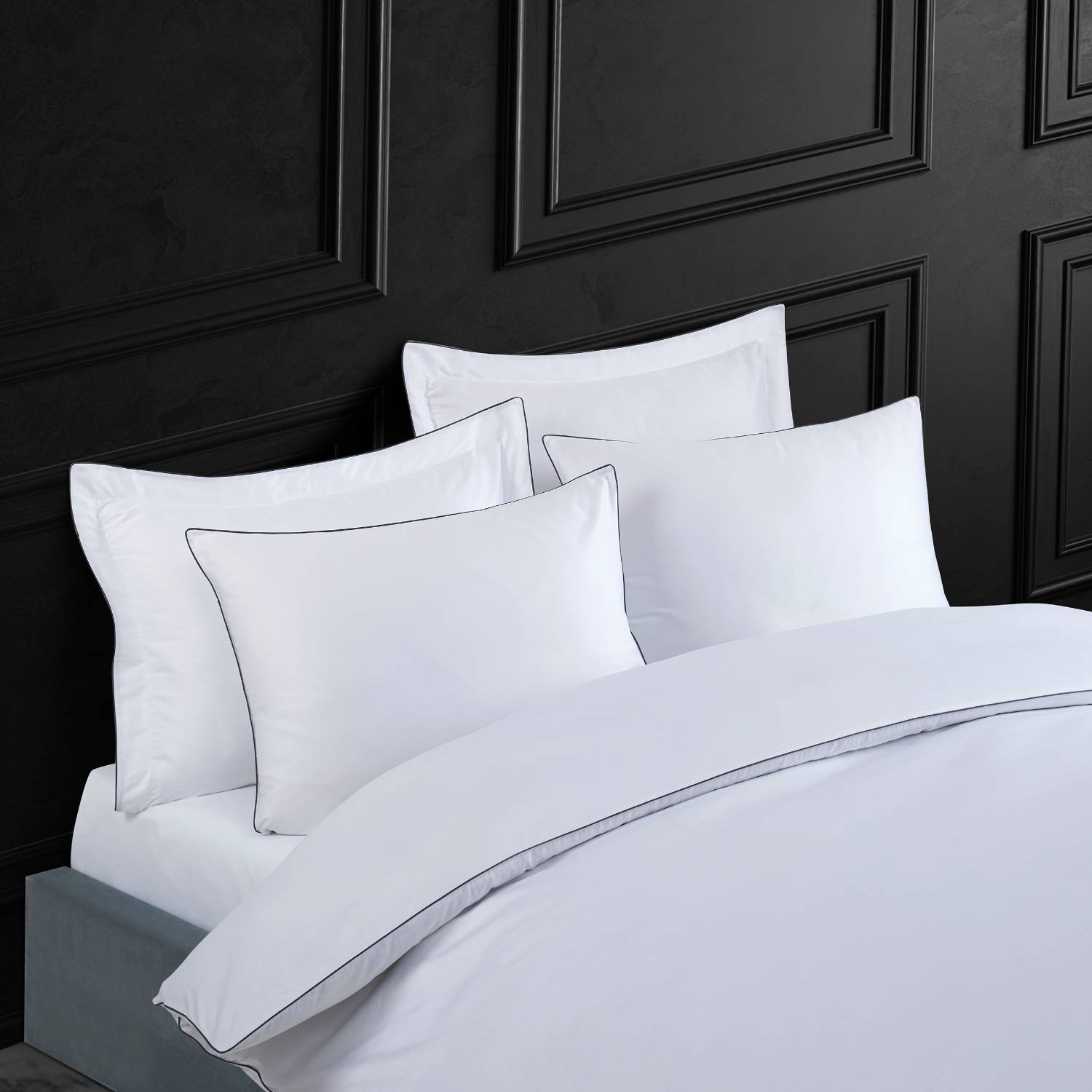 Mualla Duvet Cover Set Anthacite