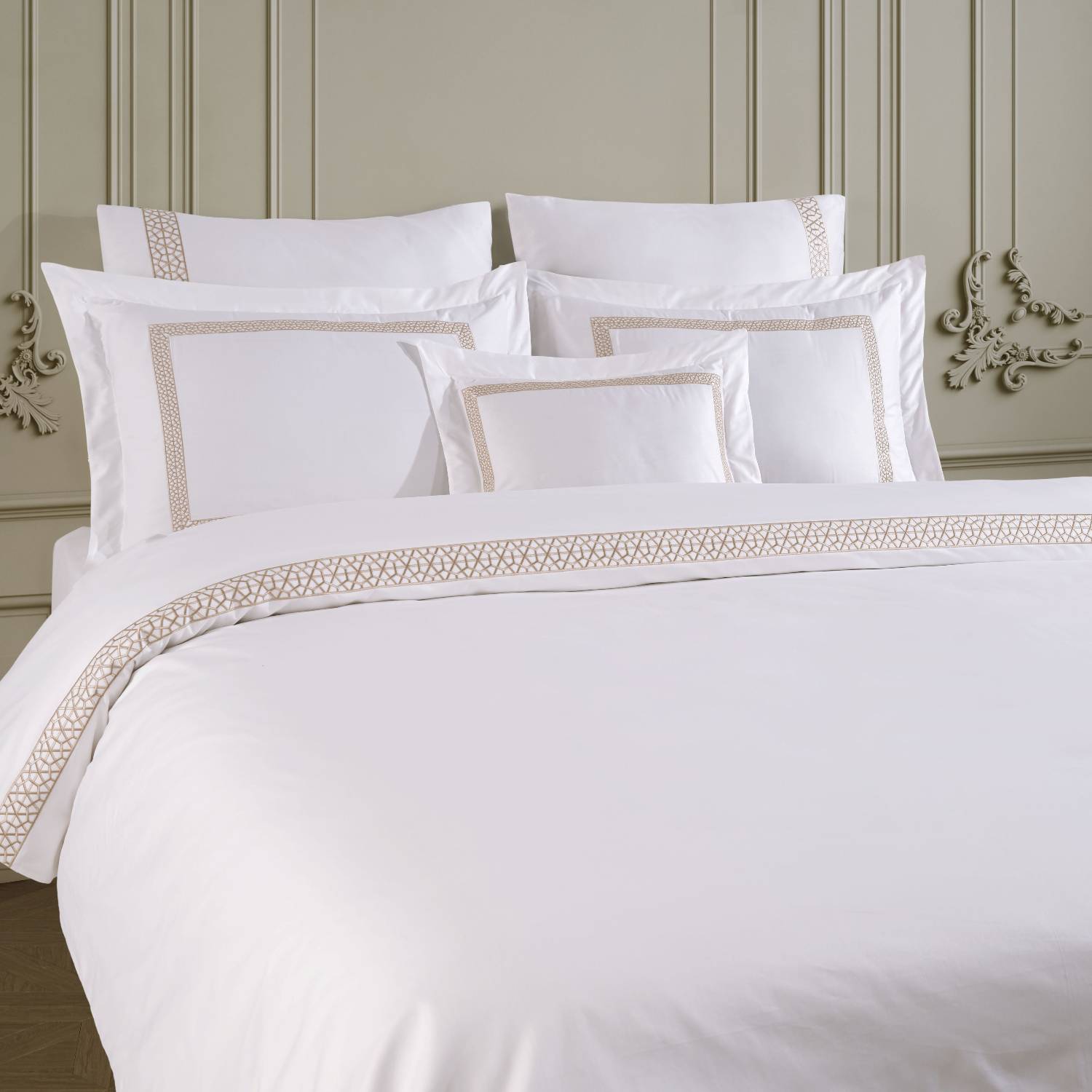 Refet Duvet Cover Set Gold