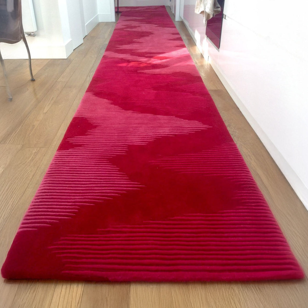 EZ-PZ Red - Hand-tufted 100% NZ wool 8MM Rug | Made to Order Rugs by Esti